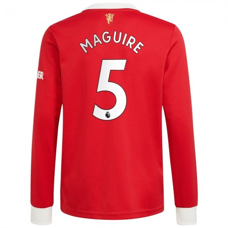 Fußballtrikots Manchester United Harry Maguire 5 Heim Trikotsatz 2021-2022 Langarm